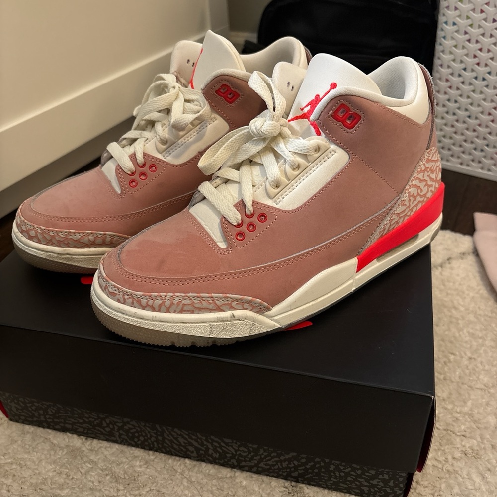 Women’s Jordan 3 Retro Sneakers Rust Pink